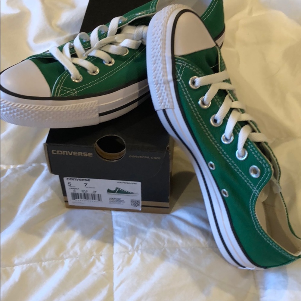 Converse all star amazon green sneakers - new